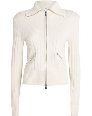 Toccin Zip-Front Holly Cardigan - White