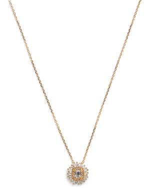 Suzanne Kalan And Diamond One Of A Kind Flower Necklace - Metallic