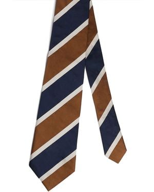 dunhill Silk Printed Tie - Blue