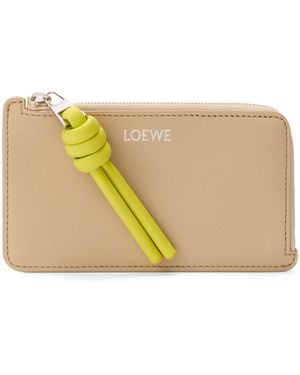 Loewe Leather Knot Card Holder - Natural