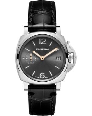 Panerai Stainless Steel Luminor Due Watch - Grey