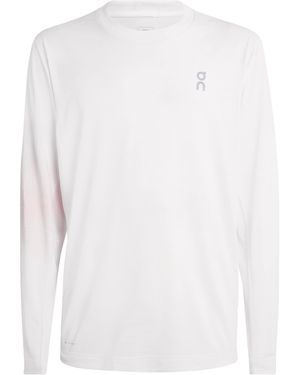 On Shoes Train Lg-Sleeve T-Shirt - White