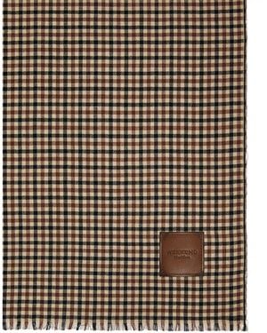 Weekend by Maxmara Cotton Check Scarf - Black
