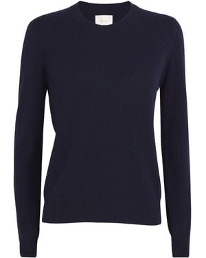 Harrods Cashmere Crew-Neck Jumper - Blue