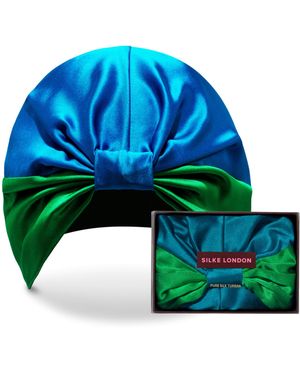 Silked Mulberry Silk Hair Bonnet - Blue