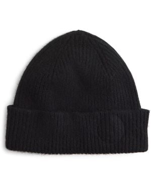 Le Bonnet Lambswool-Caregora Classic Beanie - Black