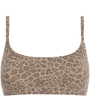 Skims Fits Everybody Scoop-Neck Bralette - Gray