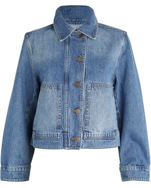 ME+EM Me+em Cropped Authentic Denim Jacket - Blue