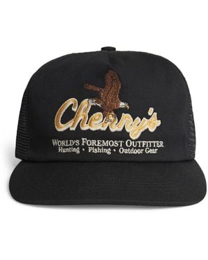 CHERRY LA Cotton Trucker Baseball Cap - Black