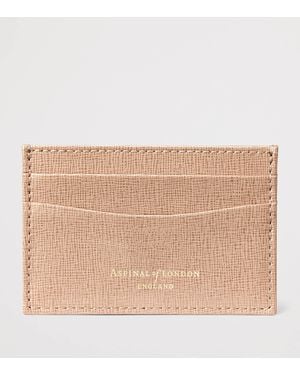 Aspinal of London Leather Slim Card Holder - Natural