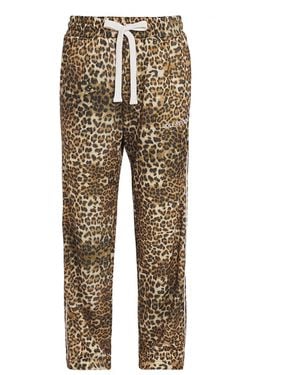 Cole Buxton Leopard Track Pants - Natural