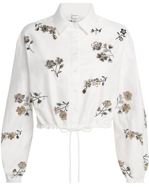 Claudie Pierlot Floral Embellished Shirt - White