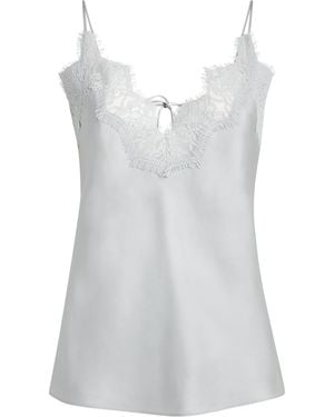 Rohe Silk Lace-Trim Cami Top - Grey