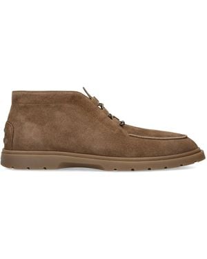 Tod's Suede Ankle Boots - Brown