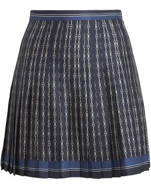 Claudie Pierlot Pleated Printed Mini Skirt - Grey