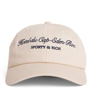 Sporty & Rich X Hotel Du Cap-Eden-Roc Baseball Cap - Natural