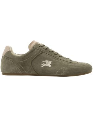 Burberry Suede Knight Runner Trainers - Green