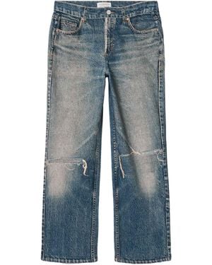 AllSaints Denim Illusion Print Ida Trousers - Blue