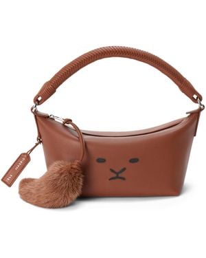 Loewe Leather Cala 180 Top-Handle Bag - Brown