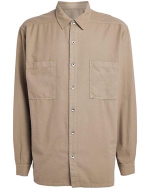 Rick Owens Organic Cotton Jumbo Overshirt - Brown
