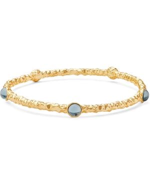 Halcyon Days Plated Cabochon Bangle - Natural