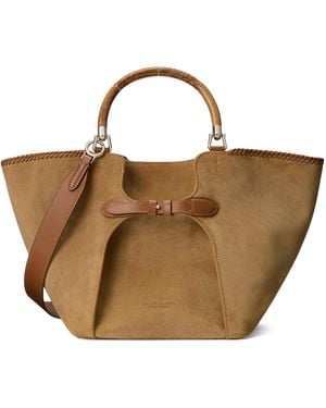 Ralph Lauren Suede The Ralph Tote Bag - Brown