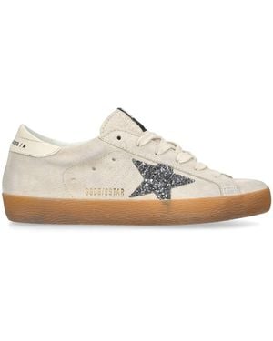 Golden Goose Leather Super-Star Trainers - White