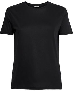 JOSEPH Organic Cotton Livia T-Shirt - Black