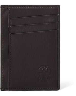 Brunello Cucinelli Leather Card Holder - Black