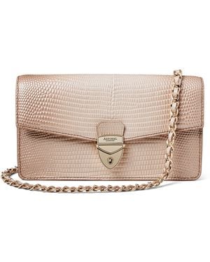 Aspinal of London Mayfair 2 Clutch Bag - Natural