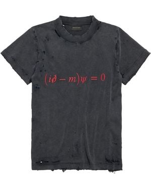 Balenciaga Cotton Dirac Formula T-Shirt - Black