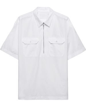 Prada Cotton Bowling Shirt - White
