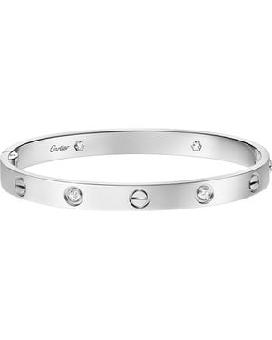 Cartier And Diamond Love Bracelet - White