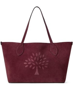 Mulberry Suede Tree Tote - Red