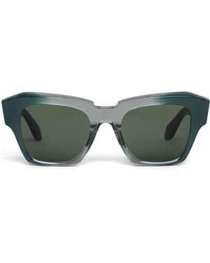Alaïa Acetate Melted Square Sunglasses - Green