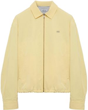Loewe Canvas Zip-Up Jacket - Yellow