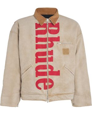 Rhude Cotton Padded Field Jacket - Pink