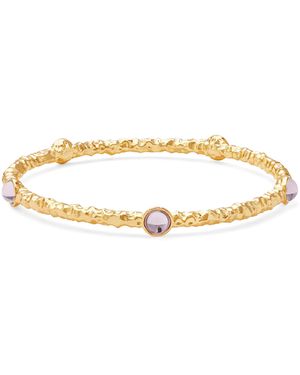 Halcyon Days Plated Cabochon Bangle - Natural