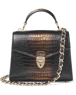Aspinal of London Midi Mayfair 2 Top-Handle Bag - Black