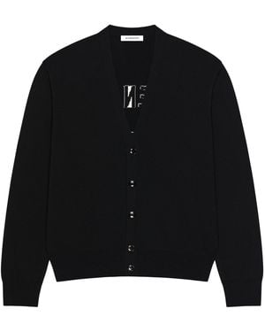 Givenchy Logo-Intarsia Cardigan - Black