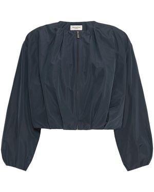 Weekend by Maxmara Gathered Cropped Jacket - Blue