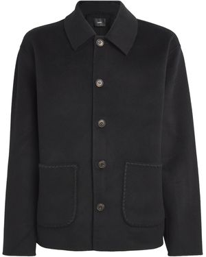 Commas Wool-Cashmere Overshirt - Black