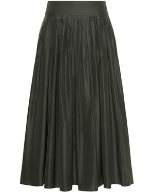 Max Mara Pleated Maxi Skirt - Green