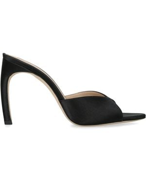 Victoria Beckham Satin Harlow Heeled Mules 100 - Black