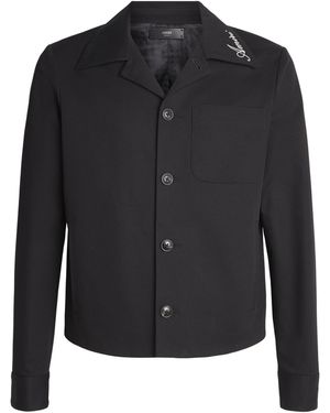 Amiri Cotton Script Shacket - Black