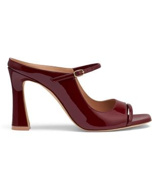 Malone Souliers Patent Leather Rania Heeled Mules 90 - Red