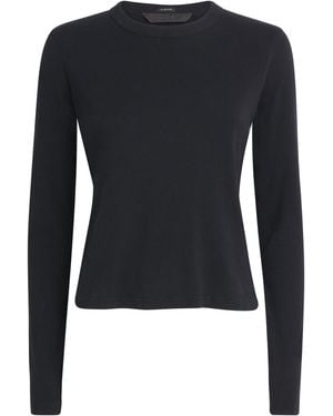 Mother Cotton Itty Bitty Long-Sleeve T-Shirt - Blue