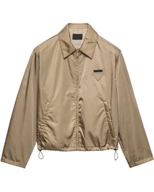 Prada Re-Nylon Blouson Jacket - Natural