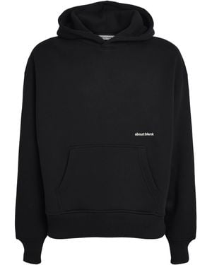 About Blank Cotton Logo Hoodie - Black