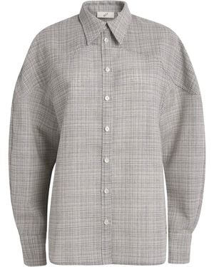 BITE STUDIOS Wool Shield Shirt - Grey